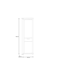 Baccio Tall Cabinet 58cm in Oak Artisan, image 7