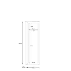 Baccio Tall Cabinet 58cm in Oak Artisan, image 8
