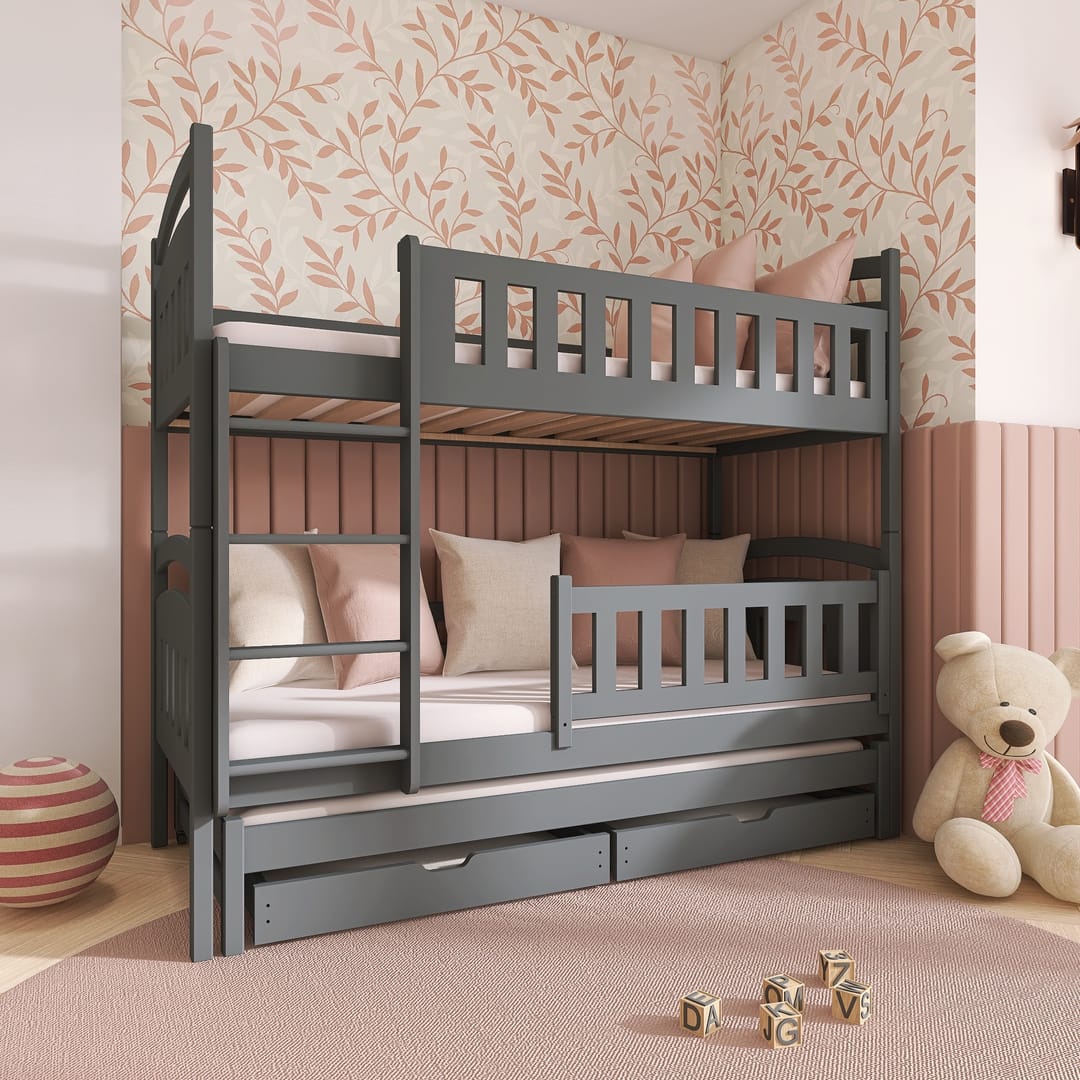 Blanka Bunk Bed with Trundle and Storage - product image 16