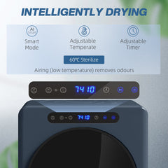 HOMCOM 5kg Compact 40-60℃ Tumble Dryer Blue