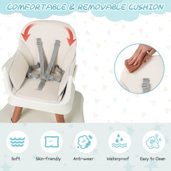 6-in-1 Baby High Chair in Natural