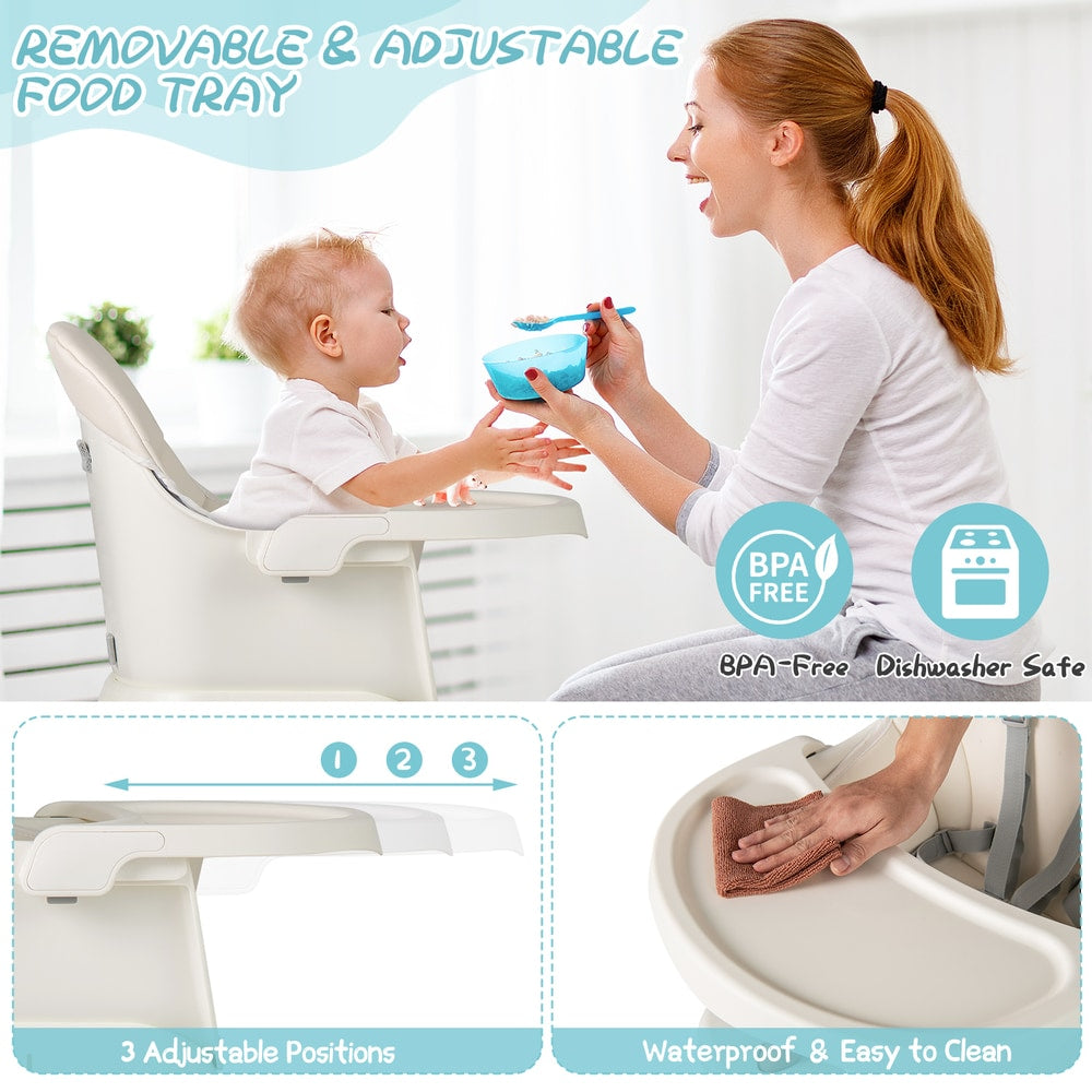 6-in-1 Baby High Chair in Natural