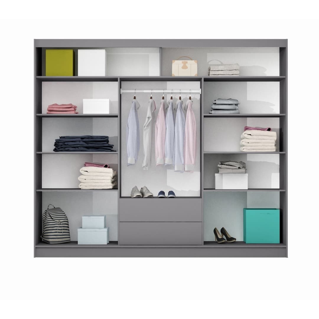 Batumi Sliding Door Wardrobe 250cm, image 4