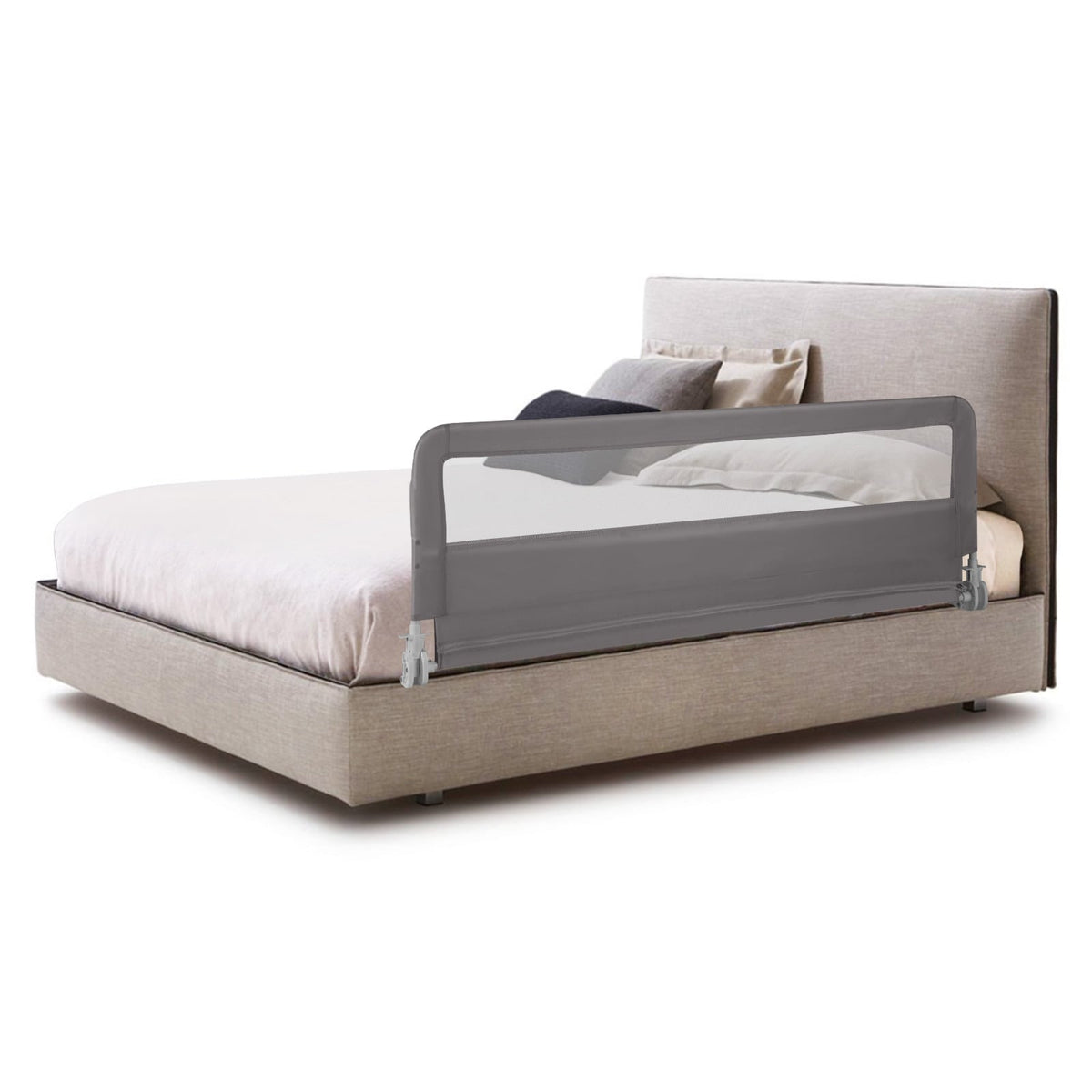 150CM Foldable Baby Bed Rail Guard in Grey, image 4