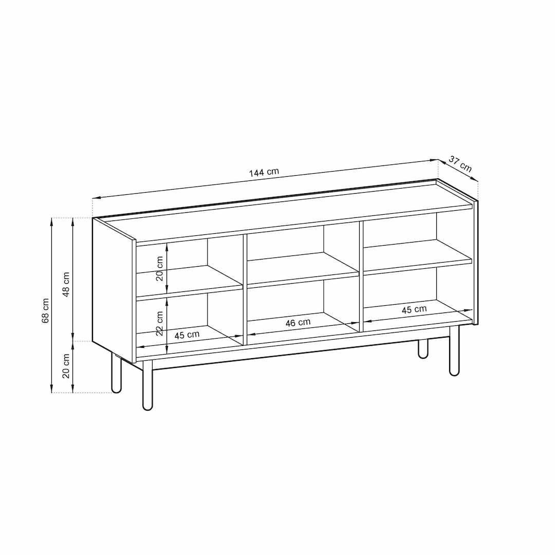 Boho Sideboard Cabinet 144cm - product image 4