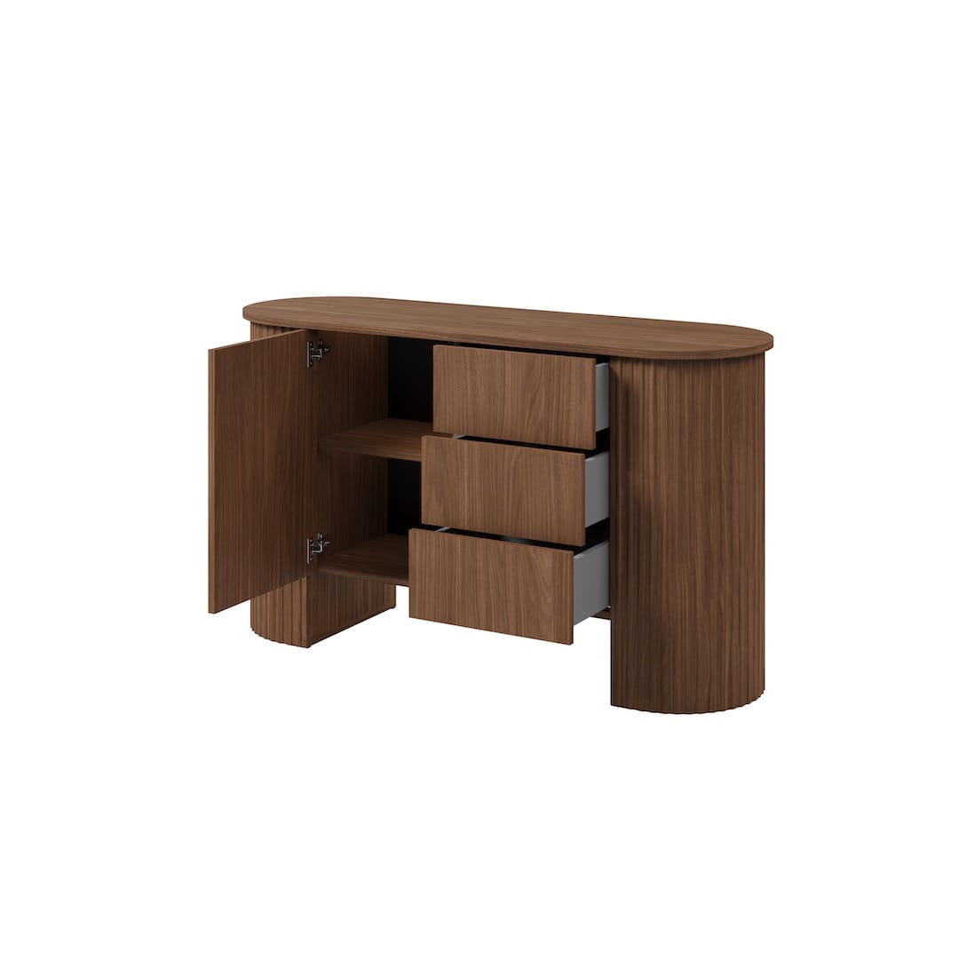 Cavo Chest Of Drawers 139cm in Oak Walnut, image 3