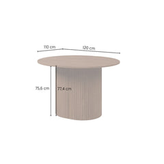 Cavo Extending Dining Table 120cm in Oak Walnut, image 5