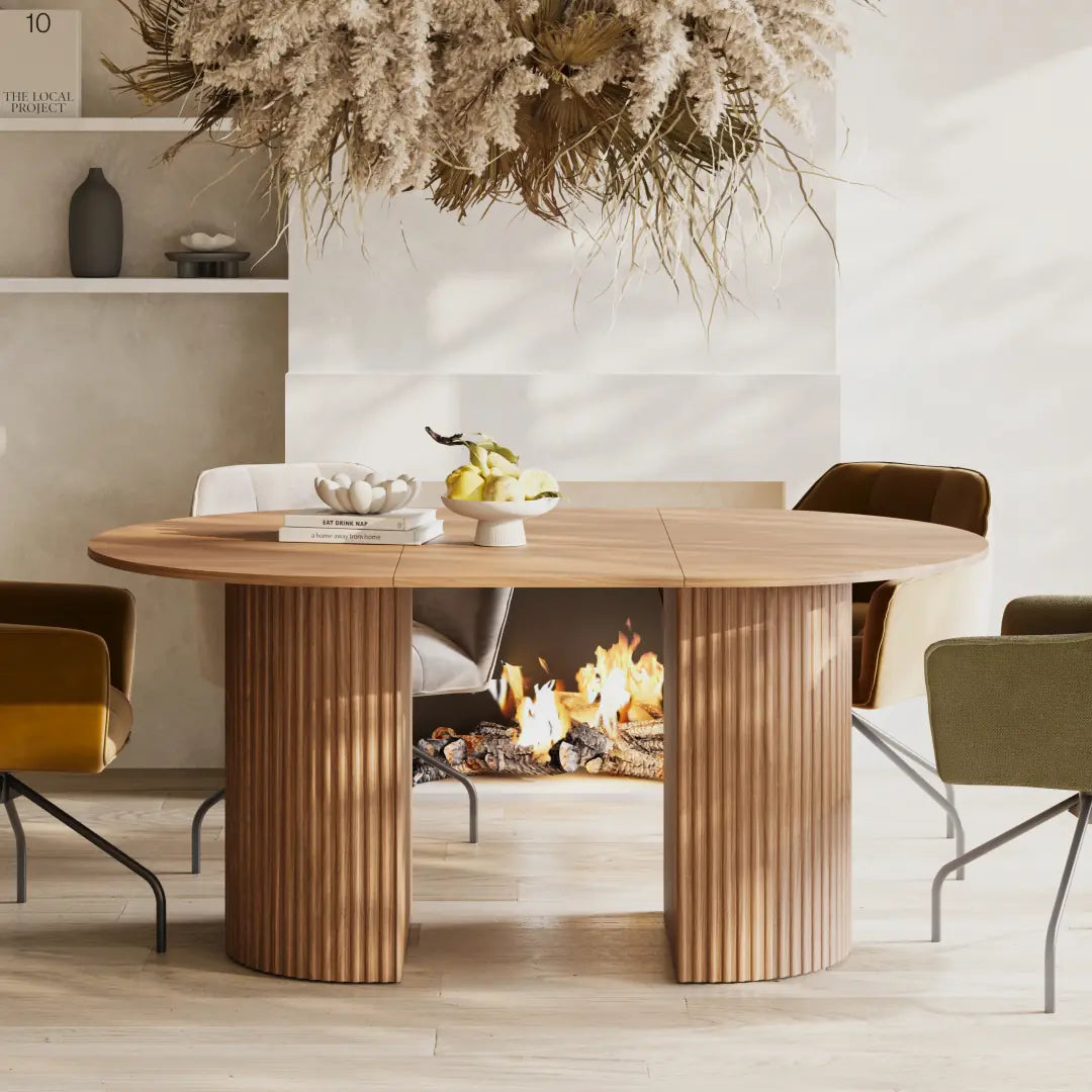 Cavo Extending Dining Table 120cm in Oak Walnut, image 15