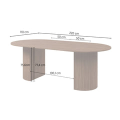 Cavo Extending Dining Table 120cm in Oak Walnut, image 7