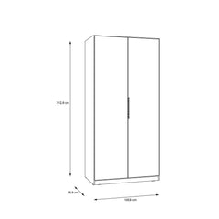 Cadixo Hinged Door Wardrobe 101cm, image 5