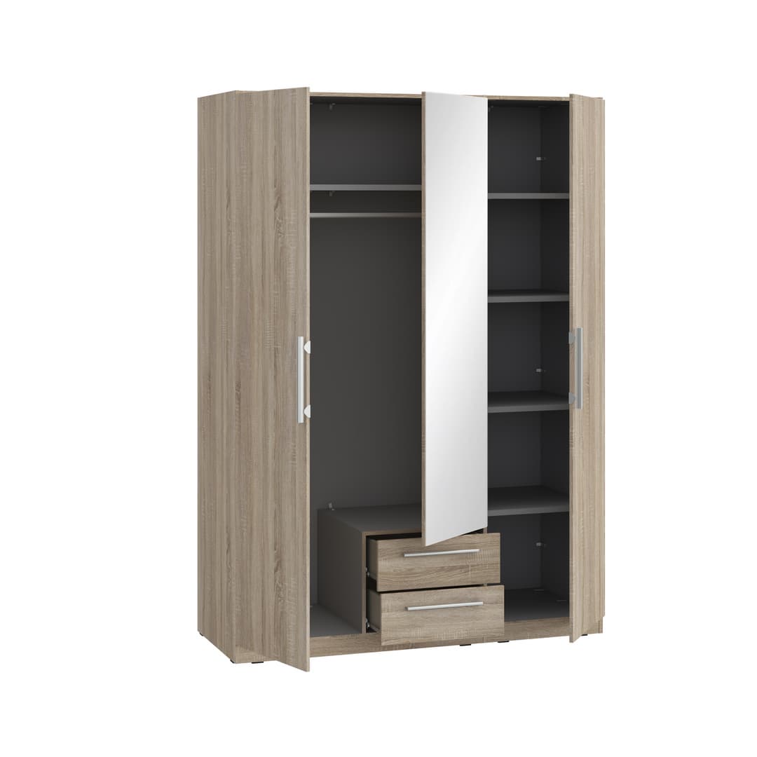 Cadixo Hinged Door Wardrobe 151cm, image 10