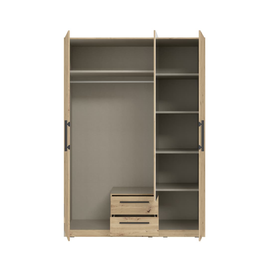 Cadixo Hinged Door Wardrobe 151cm, image 5
