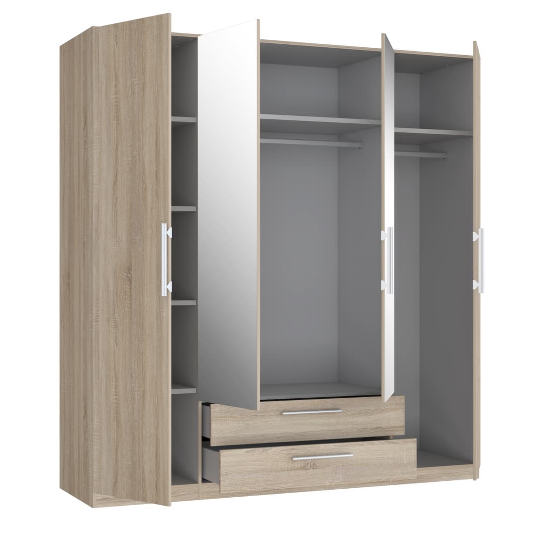 Cadixo Hinged Door Wardrobe 200cm, image 10