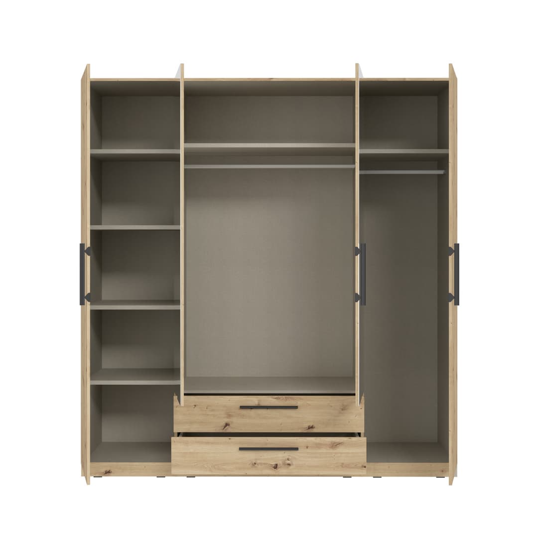 Cadixo Hinged Door Wardrobe 200cm, image 5
