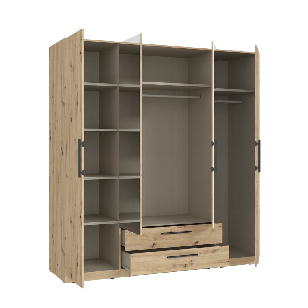 Cadixo Hinged Door Wardrobe 200cm, image 3