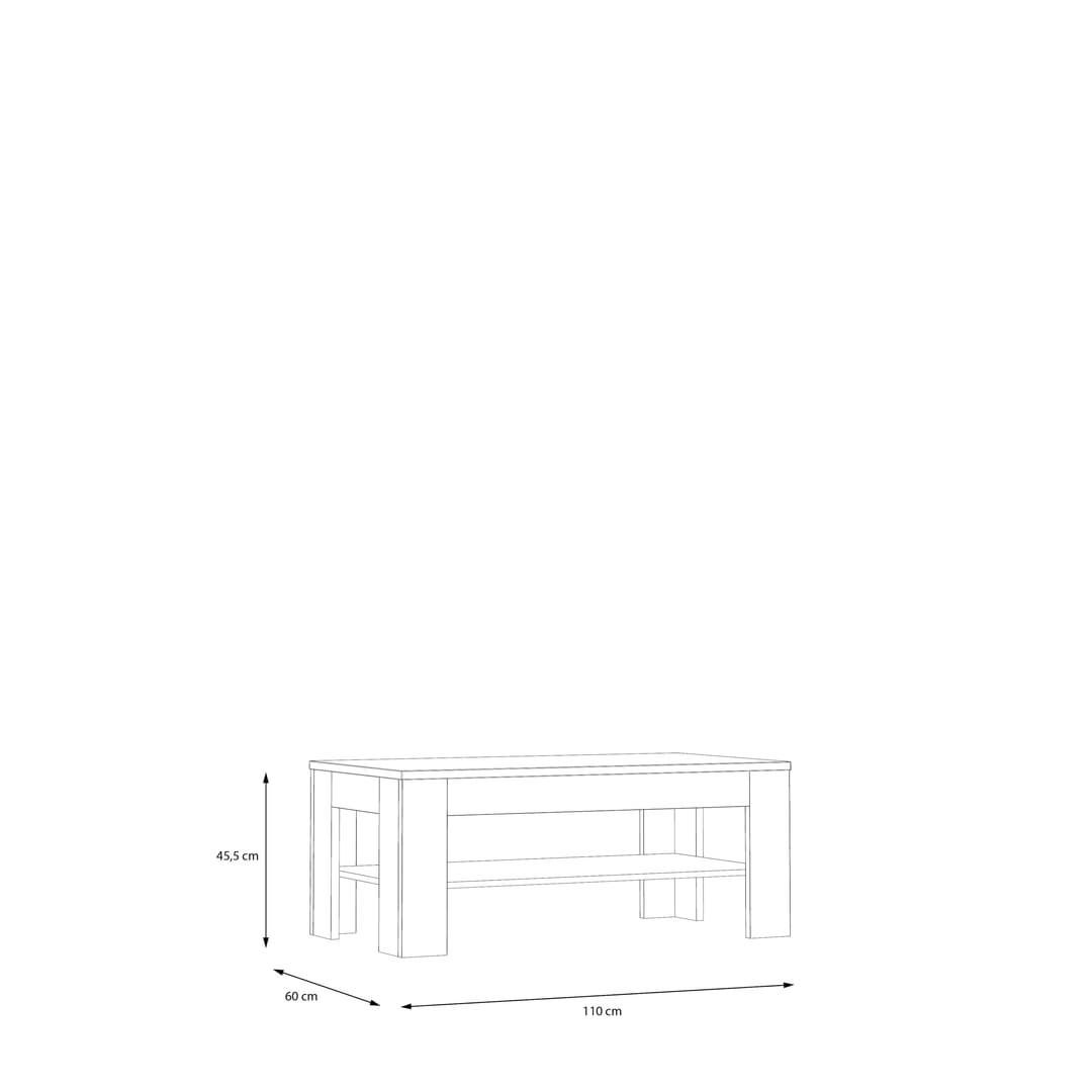 Lewisville Coffee Table 110cm in Grey, image 8