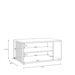 Verniq Coffee Table 90cm in Oak Natural, image 7
