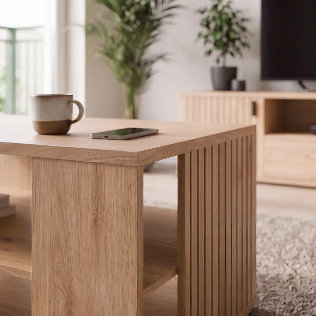 Verniq Coffee Table 90cm in Oak Natural, image 8