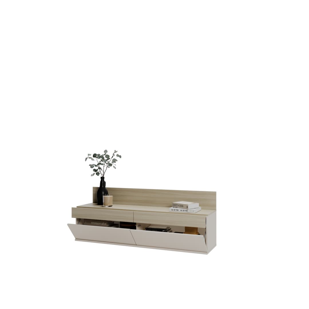 Charlie CH-30 Floating TV Cabinet 175cm in Cashmere, image 3