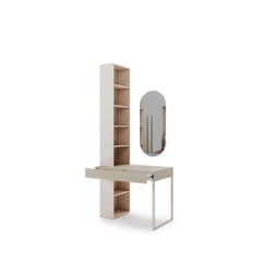 Charlie CH-32 Desk With Bookcase & Mirror 100cm in Cashmere, image 2