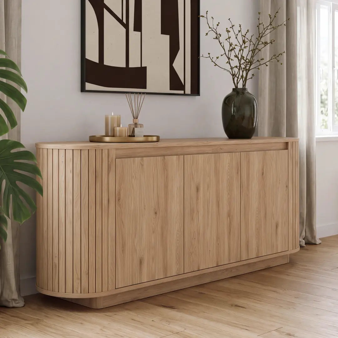 Chikuma Sideboard Cabinet 212cm in Oak Natural, image 11