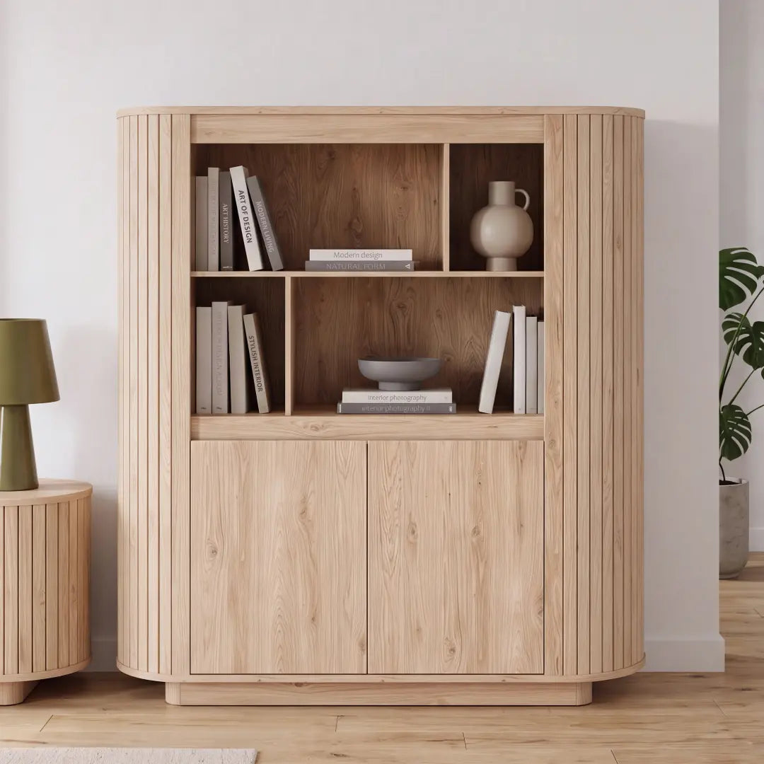 Chikuma Bookcase 162cm in Oak Natural, image 11