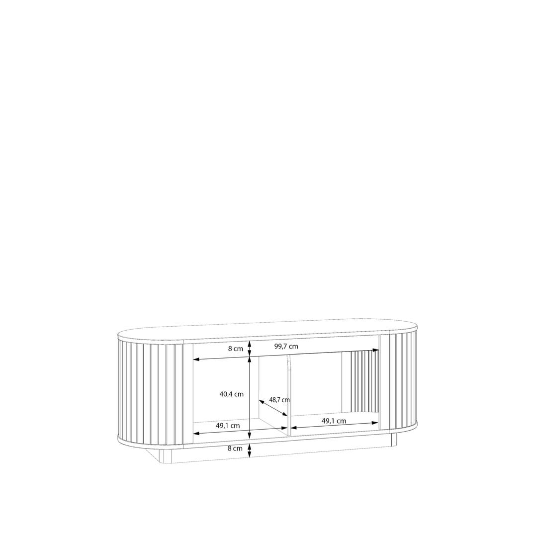 Chikuma TV Cabinet 162cm in Oak Natural, image 9