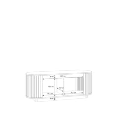 Chikuma TV Cabinet 162cm in Oak Natural, image 9
