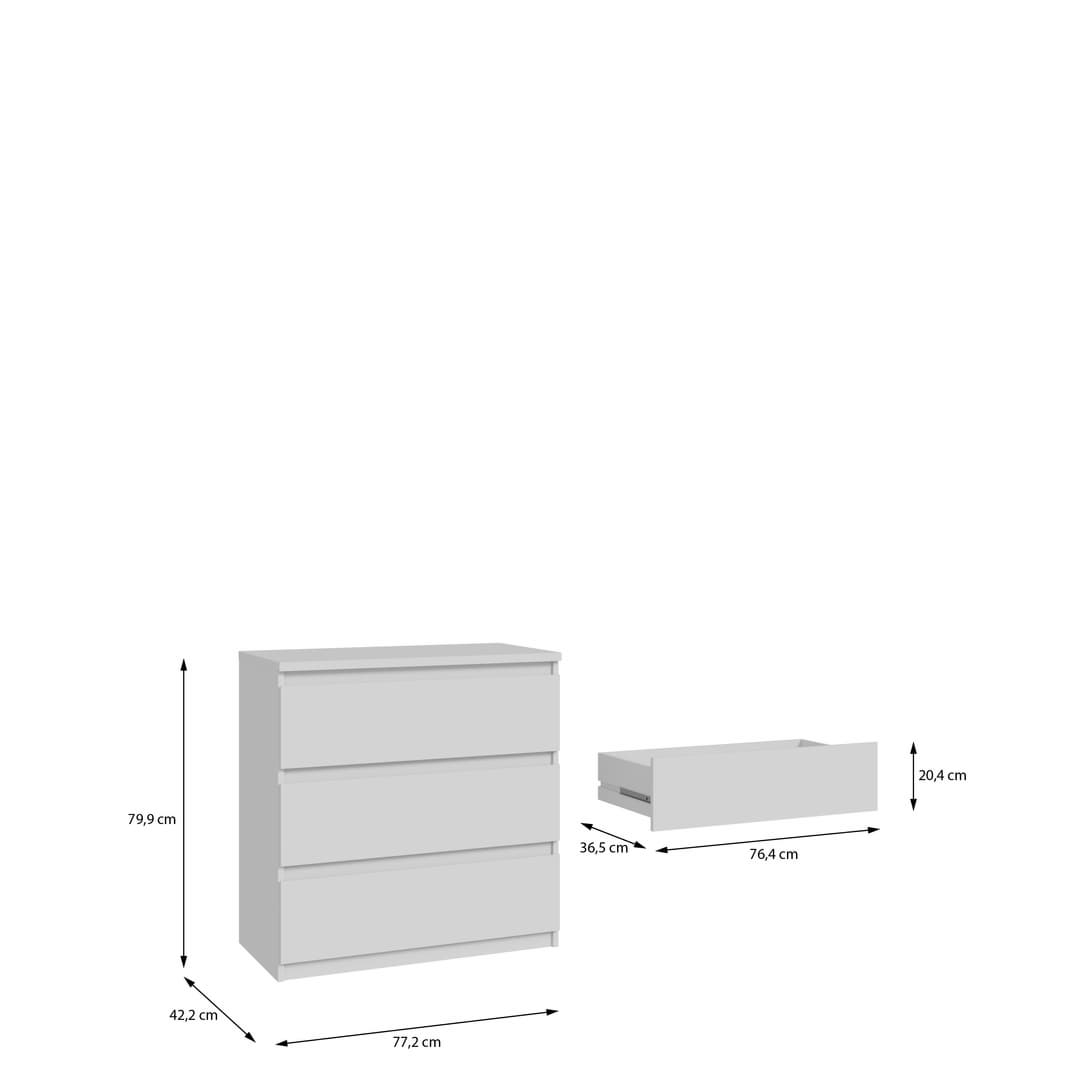 Chelsea Chest Of Drawers 77cm, image 6
