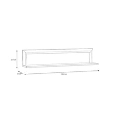 Savona Floating Shelf 133cm in Black, image 3