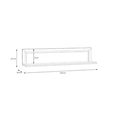 Savona Floating Shelf 133cm in Black, image 4