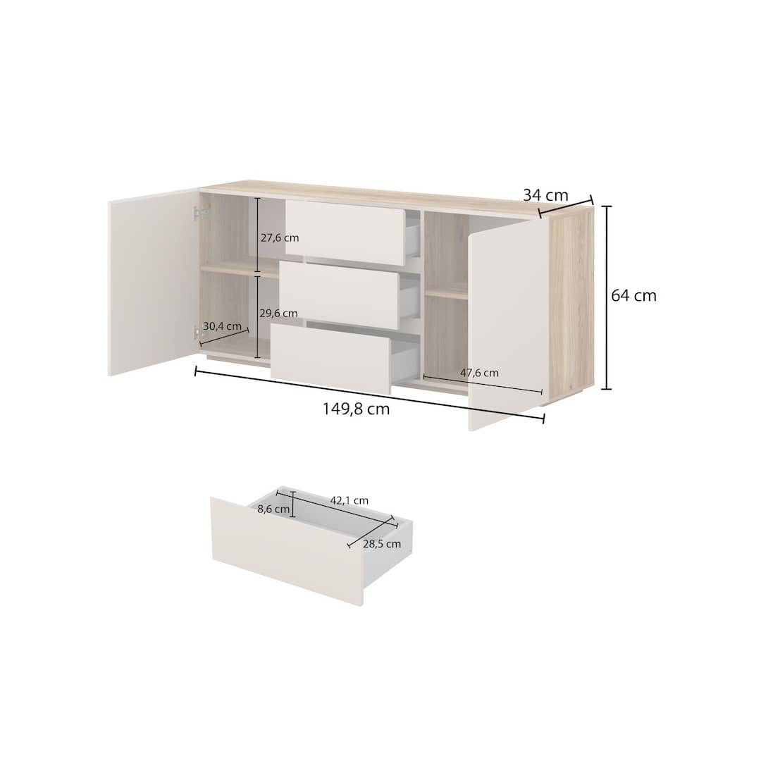Criss Sideboard Cabinet 150cm