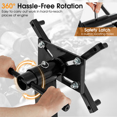 340 Kg/ 680 Kg Capacity Engine Stand with 360 Degree Rotating Head-Size 1-Black