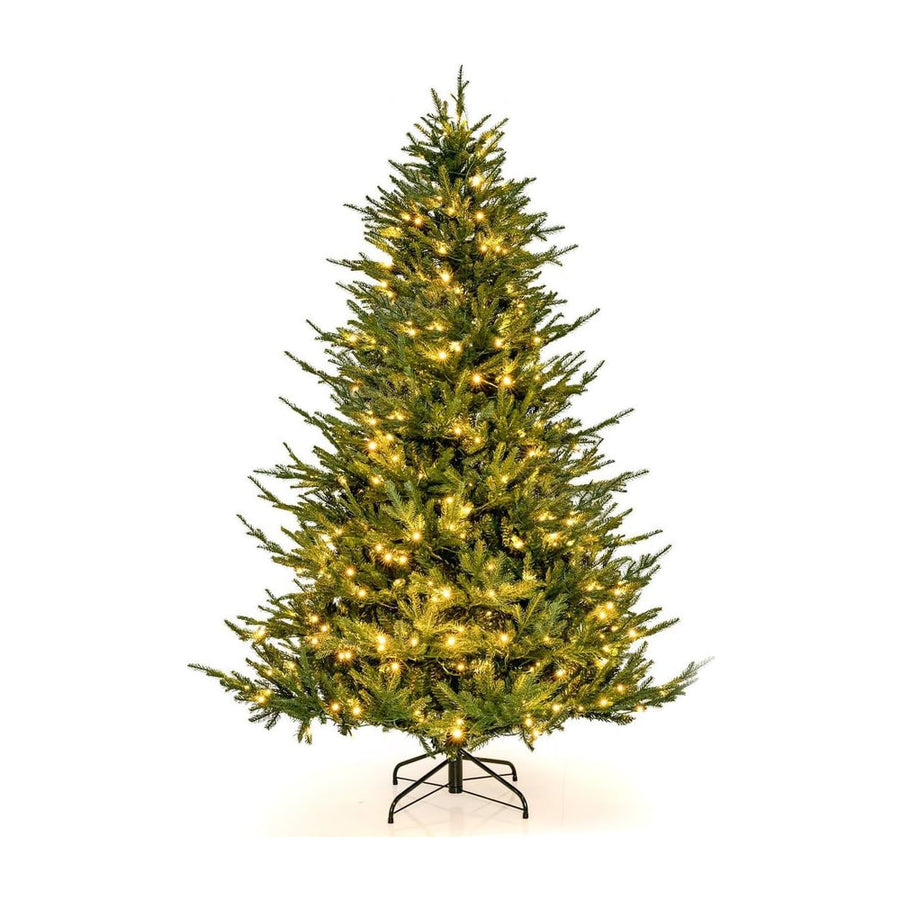 Pre-Lit Christmas Tree with LED Lights and 8 Lighting Modes-6 ft