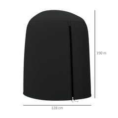 Outsunny 190 x a128cm Hanging Egg Chair Furniture Cover - Black