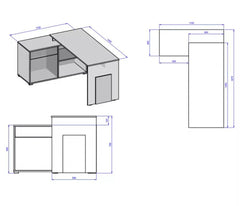 Como 60 Corner Desk 110cm - product image 6