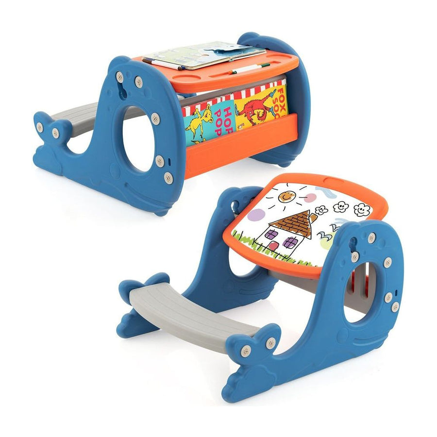 Multi-functional Convertible Kids Activity Table Set-Blue