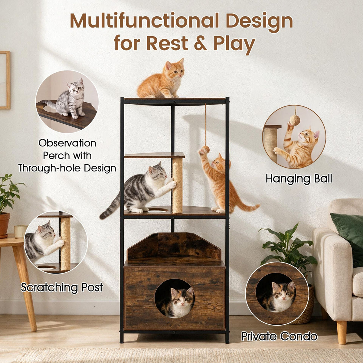 Corner Cat Tree, image 6