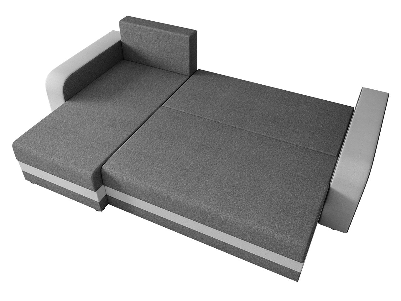Corner Sofa Bed JUMBO Grey / Beige
