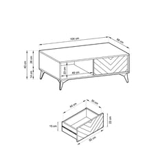 Diamond Coffee Table 104cm - product image 5