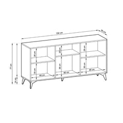 Diamond Large Sideboard Cabinet 154cm - product image 4