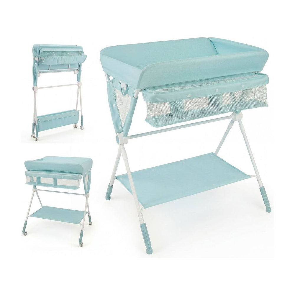 Diaper Changing Station shown from three different angles on a white background