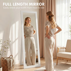 HOMCOM 37 x 157 cm Full Length Mirror - White