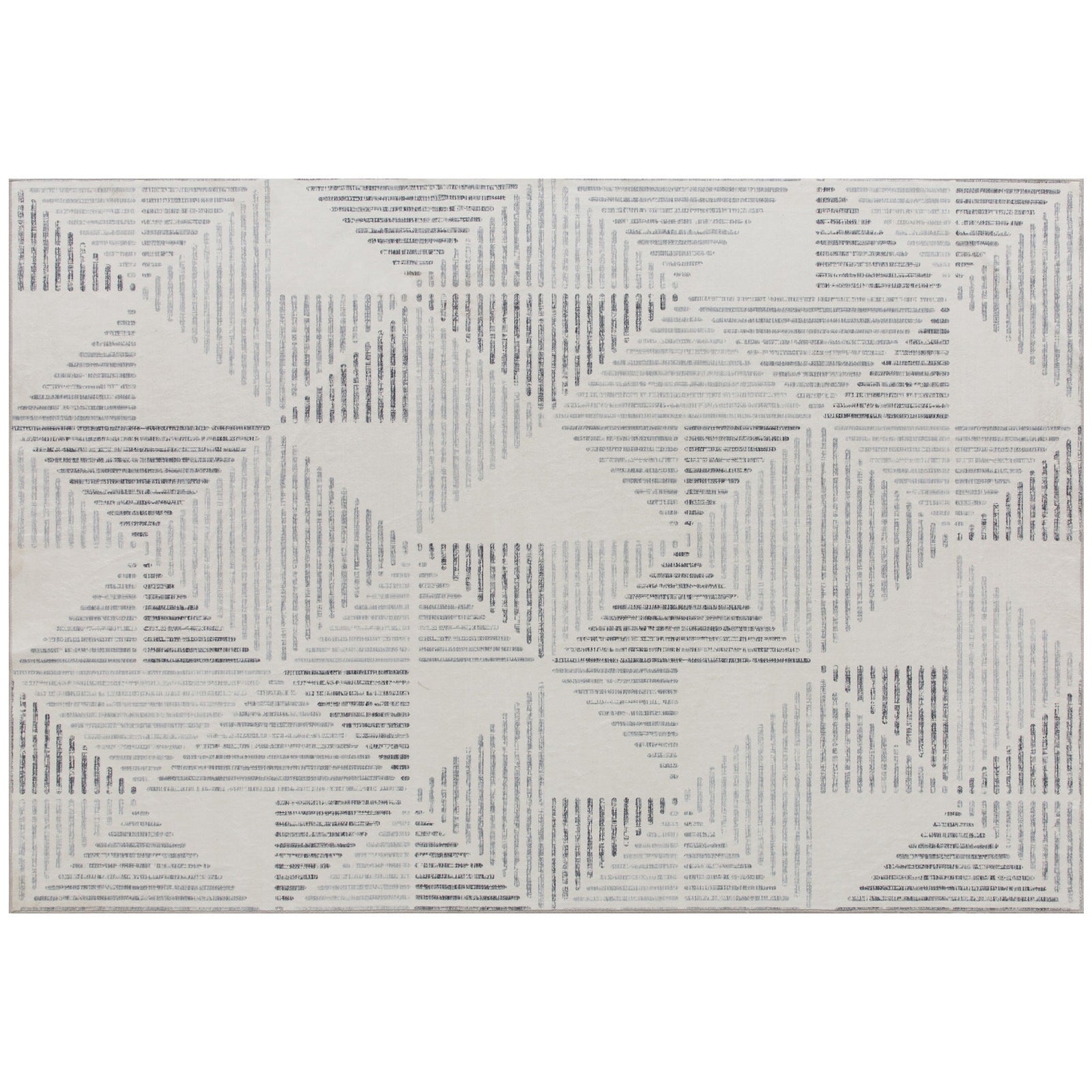 HOMCOM Modern Area Rug, Geometric Pattern Non-Slip Washable Rug, Soft Floor Carpet for Living Room, Bedroom, Dining Room, Home Office, 230 x 160 cm, Grey