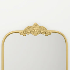 HOMCOM Wall Mirror, Decorative Baroque Mirror with Metal Frame, for Bedroom and Living Room, 60 x 87 cm, Gold Tone
