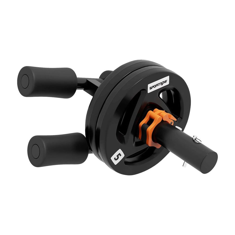 SPORTNOW Tib Bar with 2 x 5kg Olympic Weight Plates, Tibialis Trainer Calf Raise Machine for Shin Splints and Knee Pain