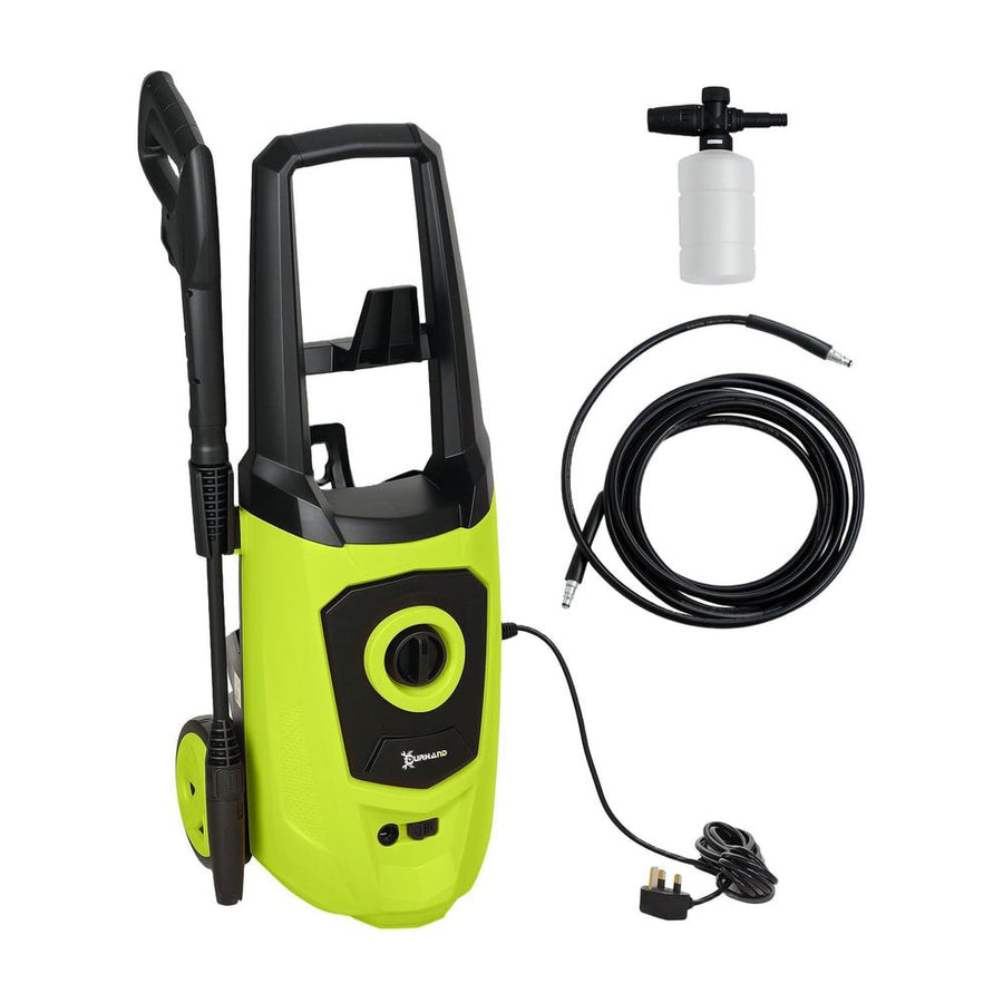 DURHAND 1800W High Pressure Washer, 150 Bar Pressure, 510 L/h Flow, High-Performance Portable Power