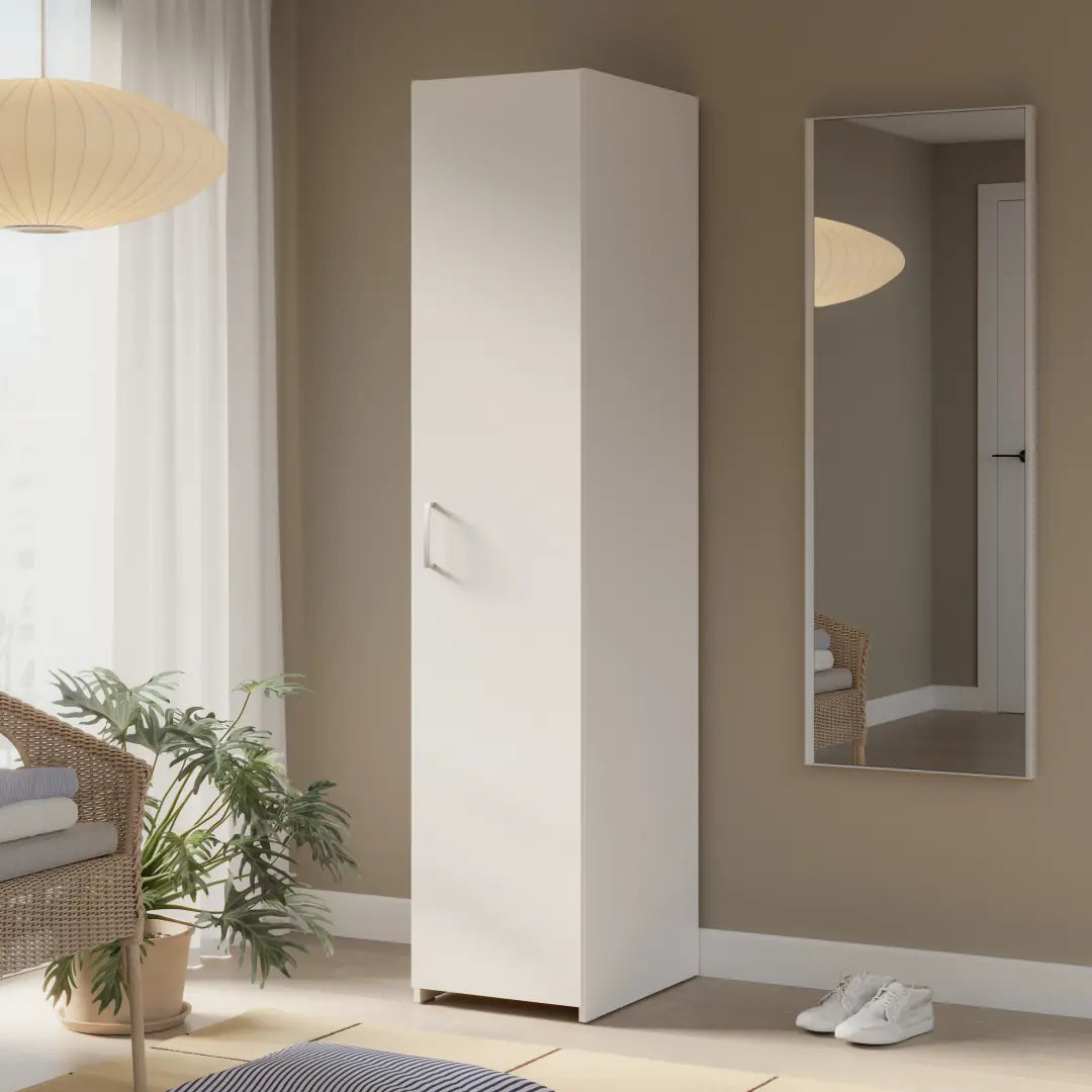 Econobox Hinged Door Wardrobe 40cm in White