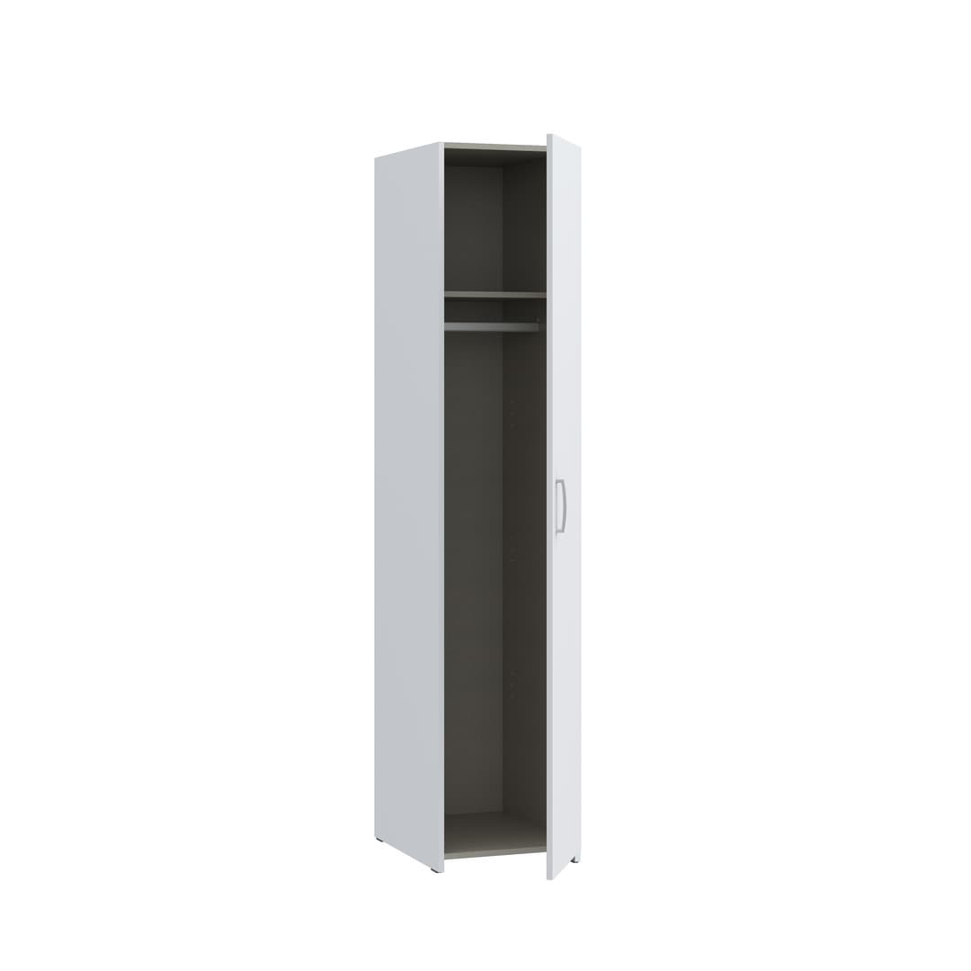 Econobox Hinged Door Wardrobe 40cm in White, image 4