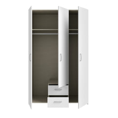 Econobox Hinged Door Wardrobe 120cm in White, image 5